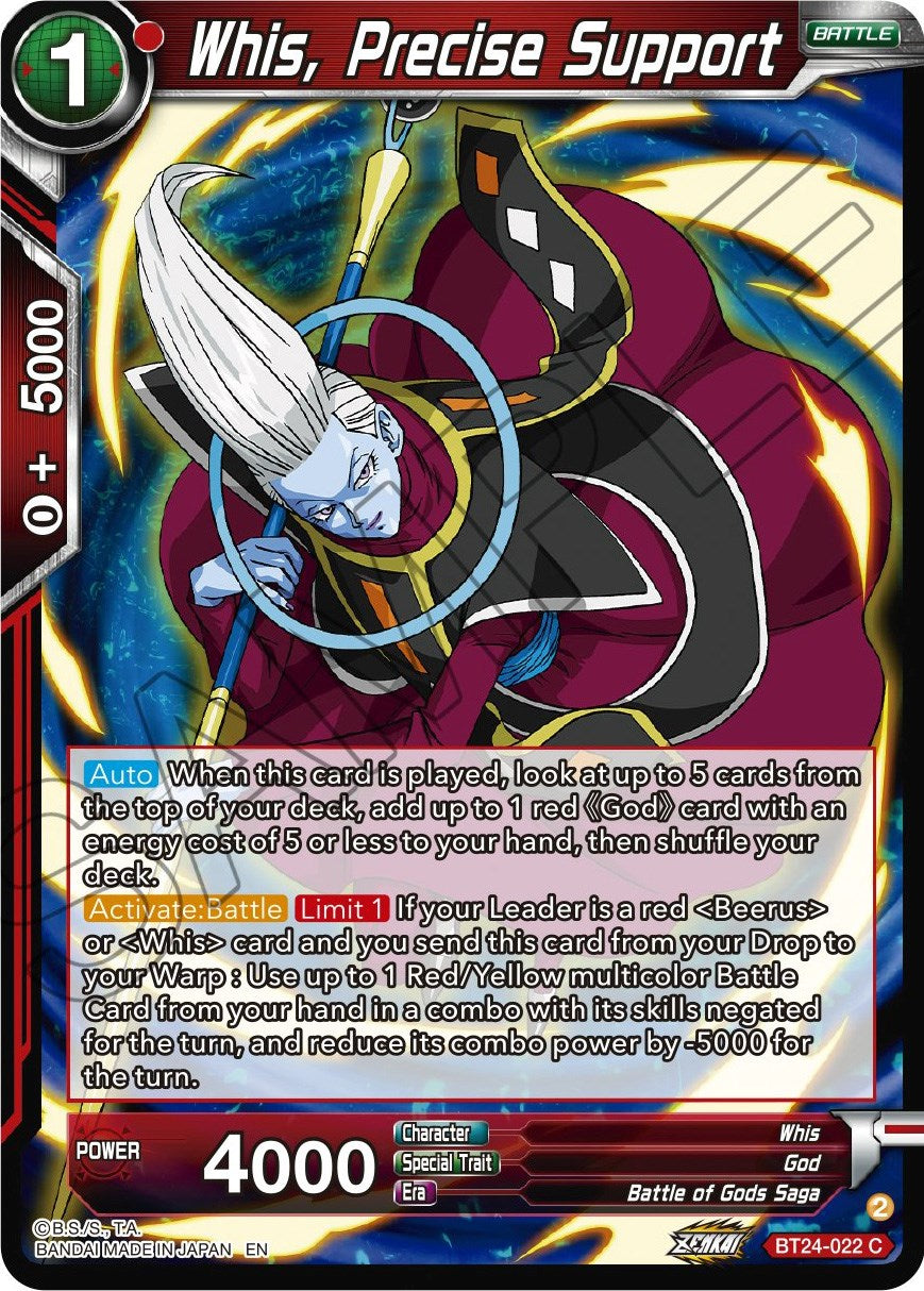 Whis, Precise Support (BT24-022) [Beyond Generations] | Shuffle n Cut Hobbies & Games