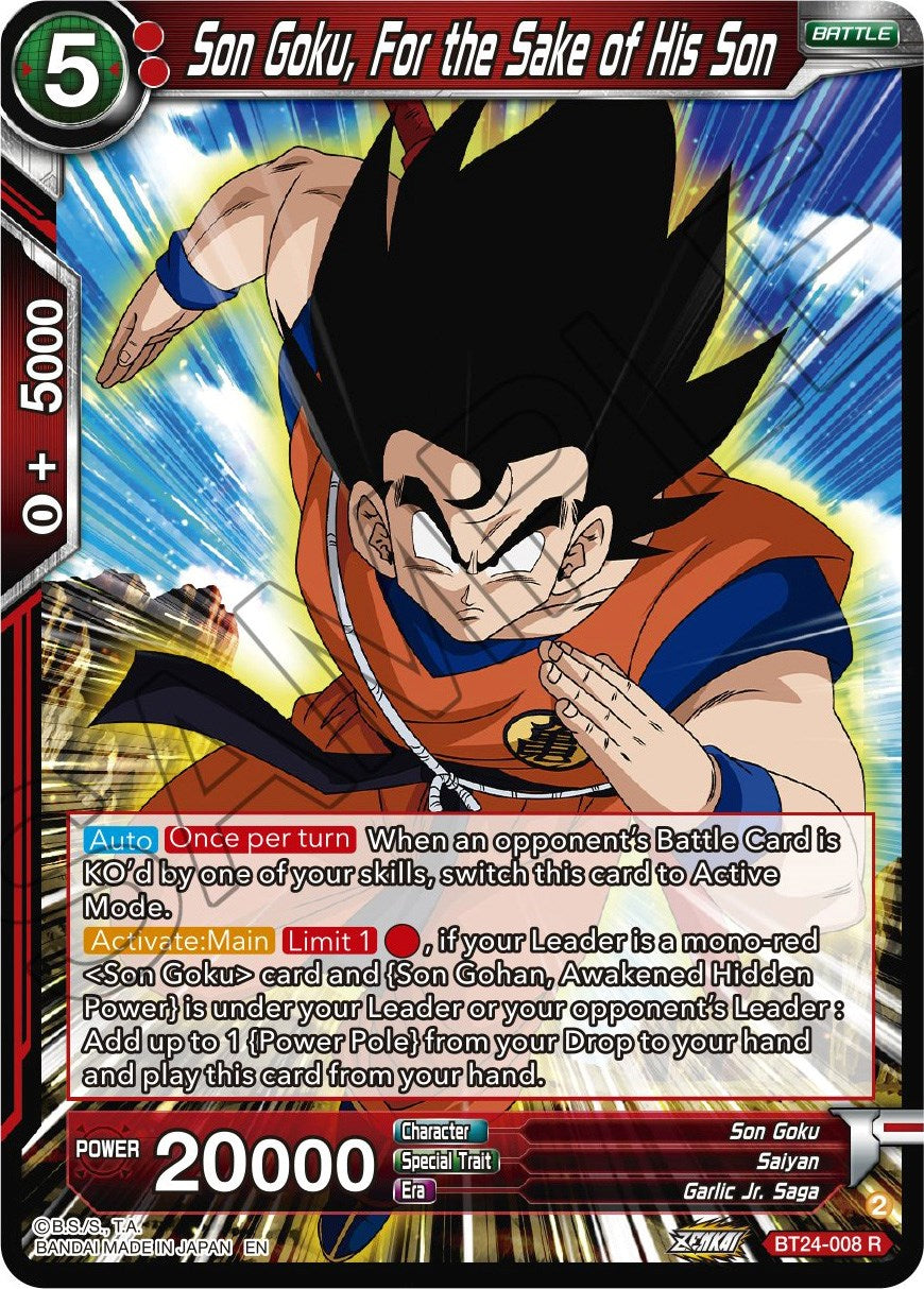 Son Goku, For the Sake of His Son (BT24-008) [Beyond Generations] | Shuffle n Cut Hobbies & Games