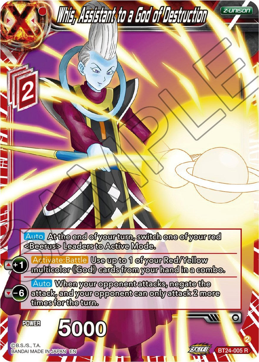 Whis, Assistant to a God of Destruction (BT24-005) [Beyond Generations] | Shuffle n Cut Hobbies & Games