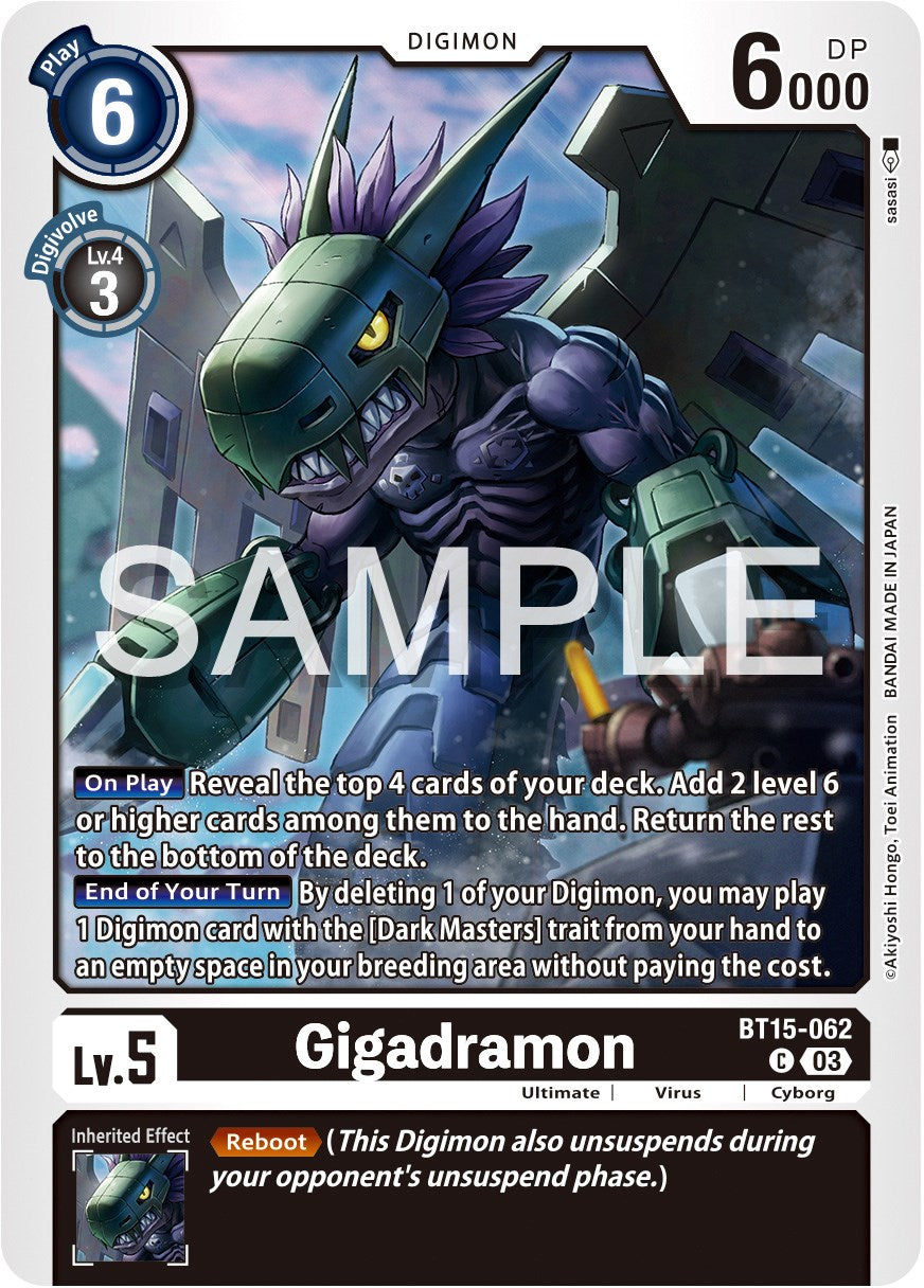 Gigadramon [BT15-062] [Exceed Apocalypse] | Shuffle n Cut Hobbies & Games