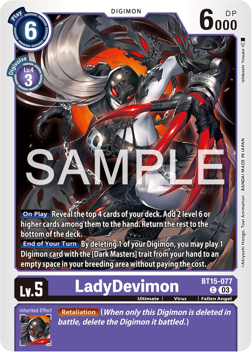 LadyDevimon [BT15-077] [Exceed Apocalypse] | Shuffle n Cut Hobbies & Games