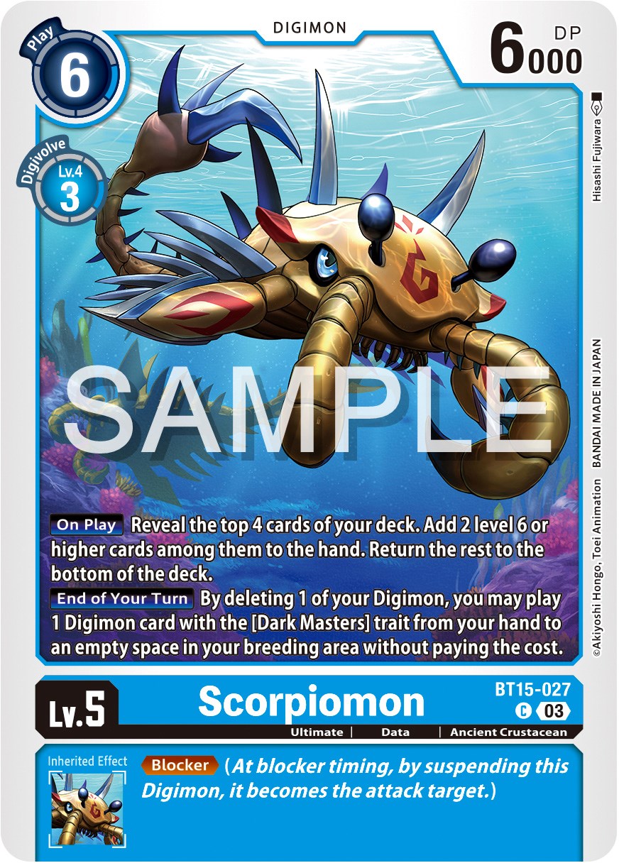 Scorpiomon [BT15-027] [Exceed Apocalypse] | Shuffle n Cut Hobbies & Games