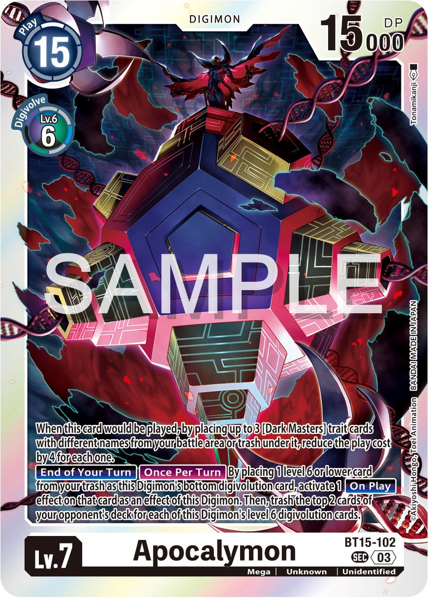 Apocalymon [BT15-102] [Exceed Apocalypse] | Shuffle n Cut Hobbies & Games