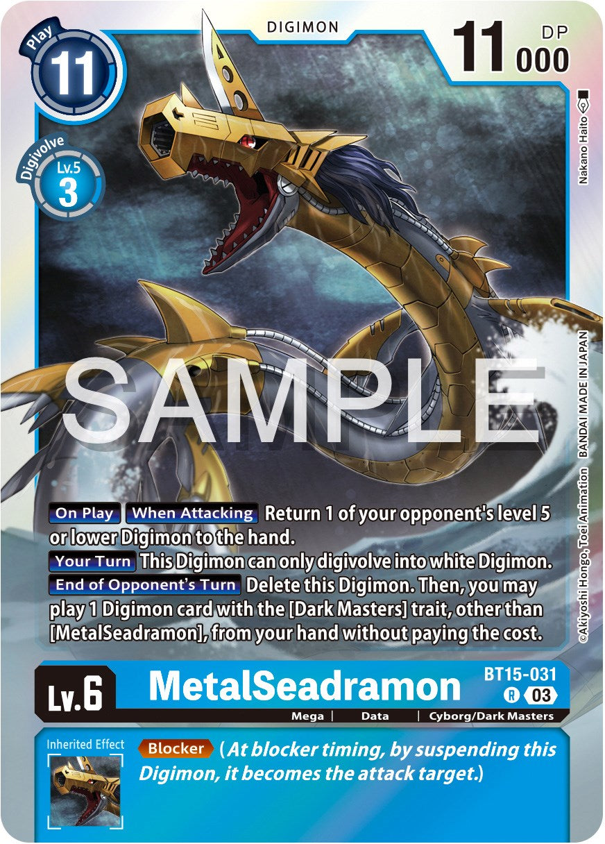 MetalSeadramon [BT15-031] [Exceed Apocalypse] | Shuffle n Cut Hobbies & Games