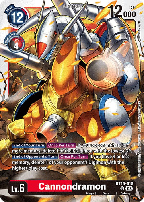 Cannondramon [BT15-018] [Exceed Apocalypse] | Shuffle n Cut Hobbies & Games