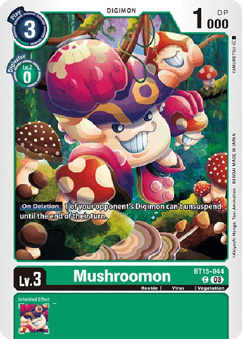 Mushroomon [BT15-044] [Exceed Apocalypse] | Shuffle n Cut Hobbies & Games