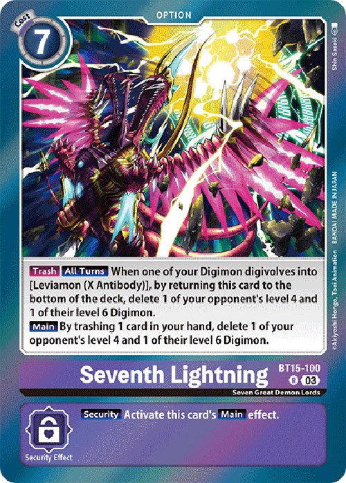 Seventh Lightning [BT15-100] [Exceed Apocalypse] | Shuffle n Cut Hobbies & Games