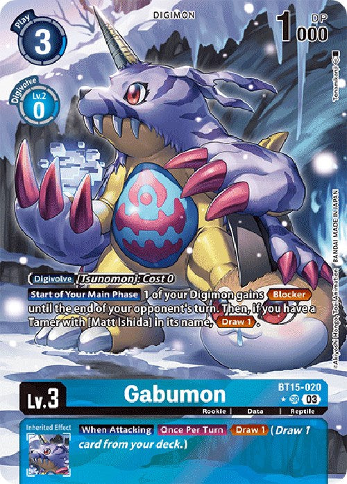 Gabumon [BT15-020] (Alternate Art) [Exceed Apocalypse] | Shuffle n Cut Hobbies & Games