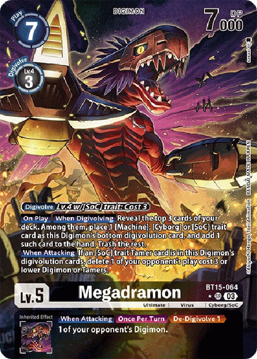 Megadramon [BT15-064] (Alternate Art) [Exceed Apocalypse] | Shuffle n Cut Hobbies & Games