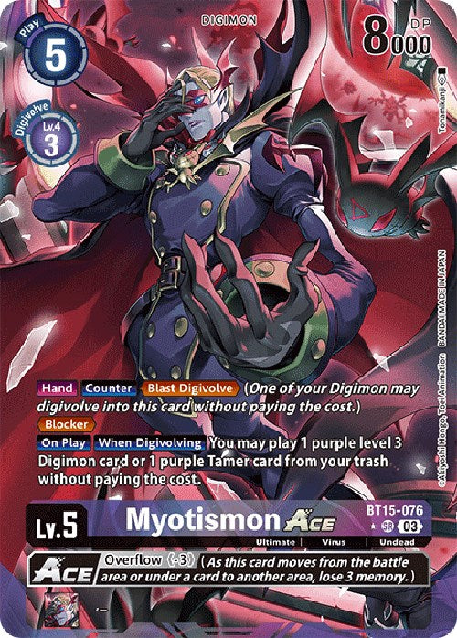 Myotismon Ace [BT15-076] (Alternate Art) [Exceed Apocalypse] | Shuffle n Cut Hobbies & Games