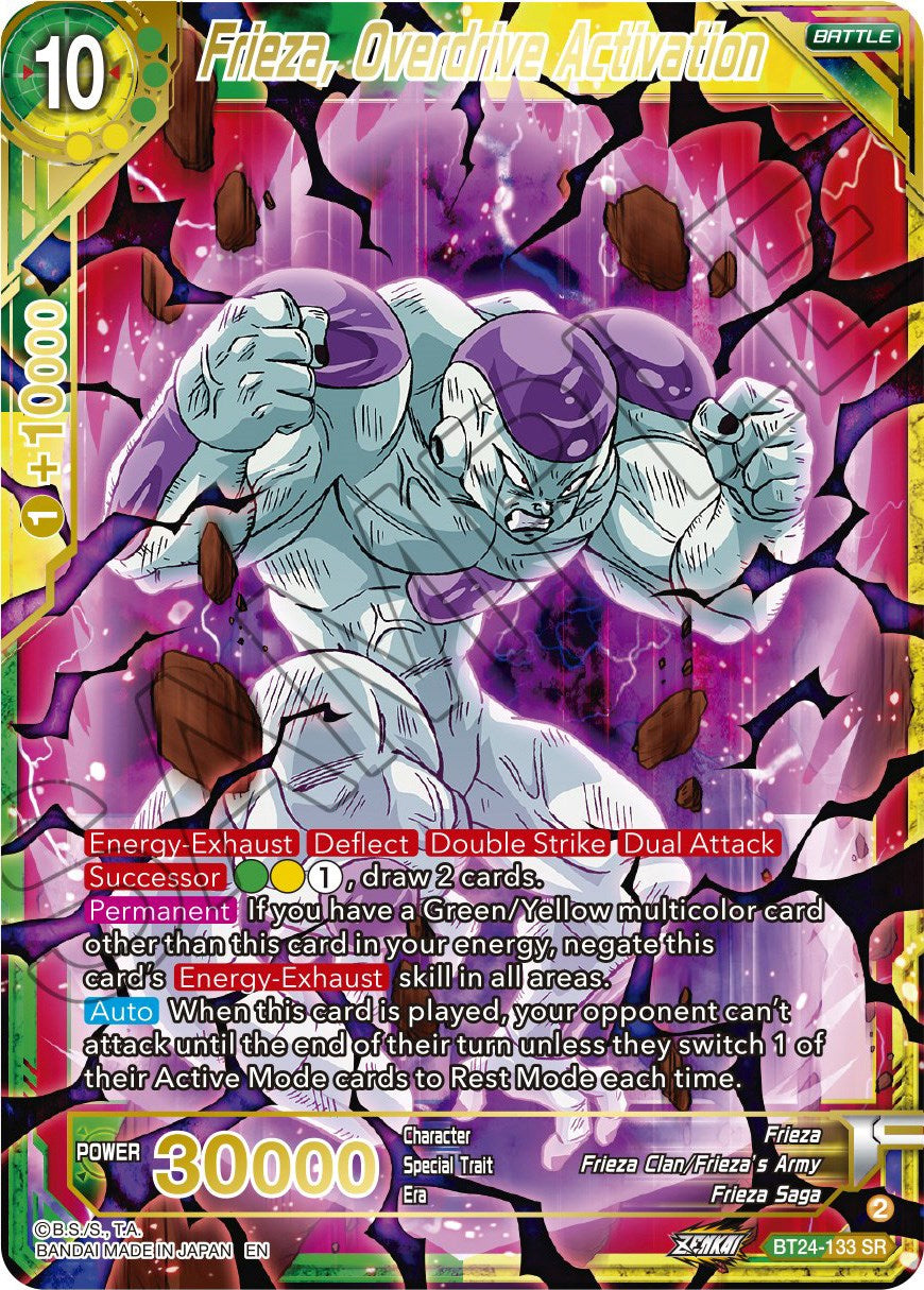 Frieza, Overdrive Activation (BT24-133) [Beyond Generations] | Shuffle n Cut Hobbies & Games