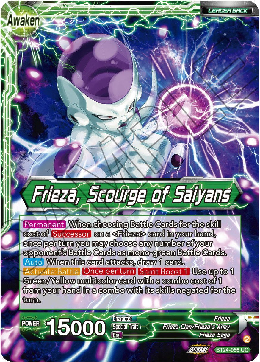 Frieza // Frieza, Scourge of Saiyans (BT24-056) [Beyond Generations] | Shuffle n Cut Hobbies & Games