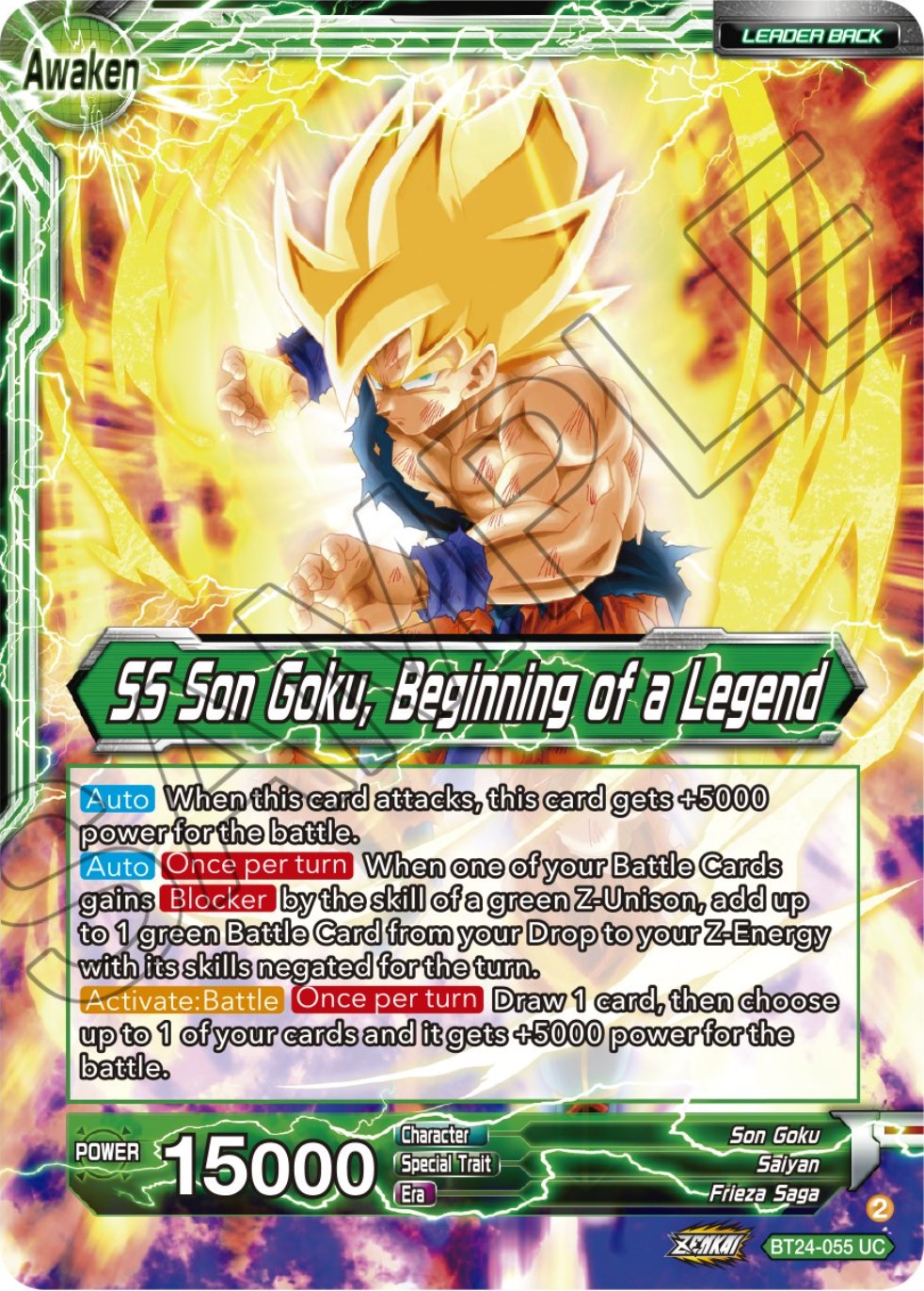 Son Goku // SS Son Goku, Beginning of a Legend (BT24-055) [Beyond Generations] | Shuffle n Cut Hobbies & Games