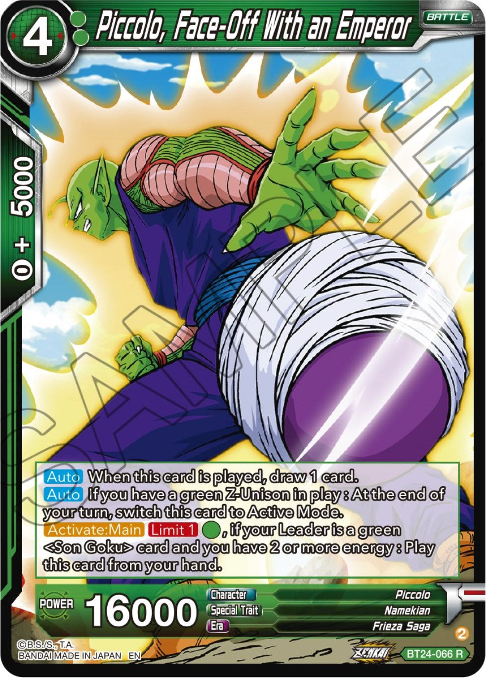 Piccolo, Face-Off With an Emperor (BT24-066) [Beyond Generations] | Shuffle n Cut Hobbies & Games