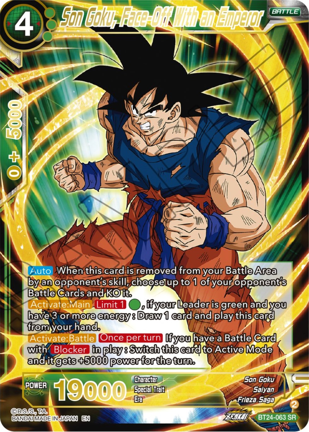 Son Goku, Face-Off With an Emperor (BT24-063) [Beyond Generations] | Shuffle n Cut Hobbies & Games