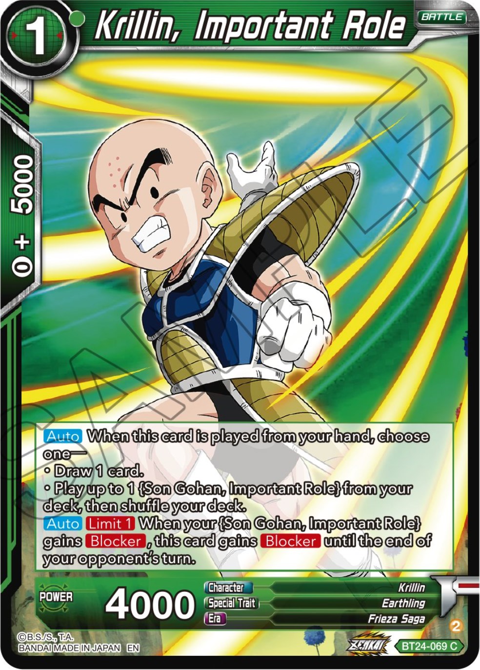 Krillin, Important Role (BT24-069) [Beyond Generations] | Shuffle n Cut Hobbies & Games