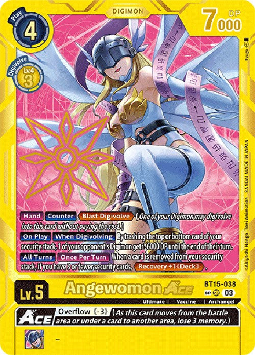 Angewomon Ace (Special Rare) [BT15-038] [Exceed Apocalypse] | Shuffle n Cut Hobbies & Games