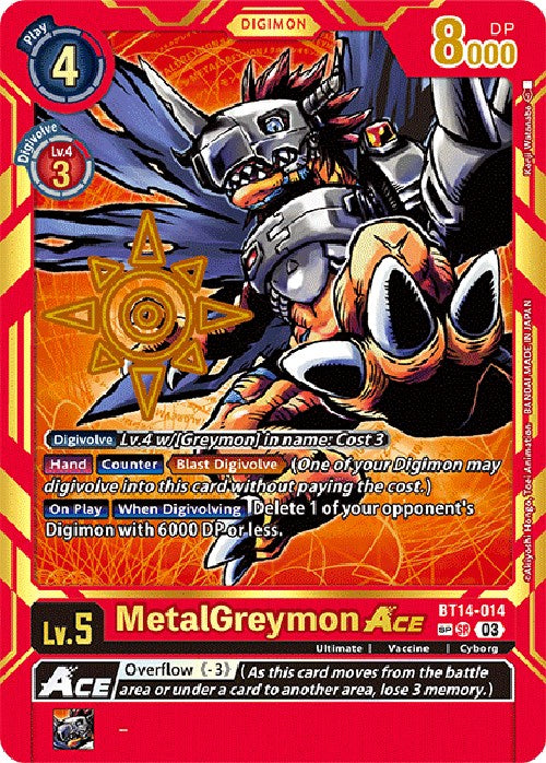 MetalGreymon Ace [BT14-014] [Exceed Apocalypse] | Shuffle n Cut Hobbies & Games