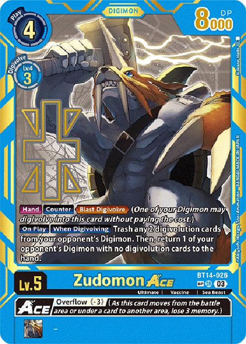 Zudomon Ace [BT14-026] [Exceed Apocalypse] | Shuffle n Cut Hobbies & Games