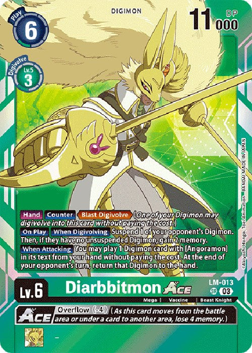 Diarbbitmon Ace [LM-013] (English Exclusive) [Exceed Apocalypse] | Shuffle n Cut Hobbies & Games