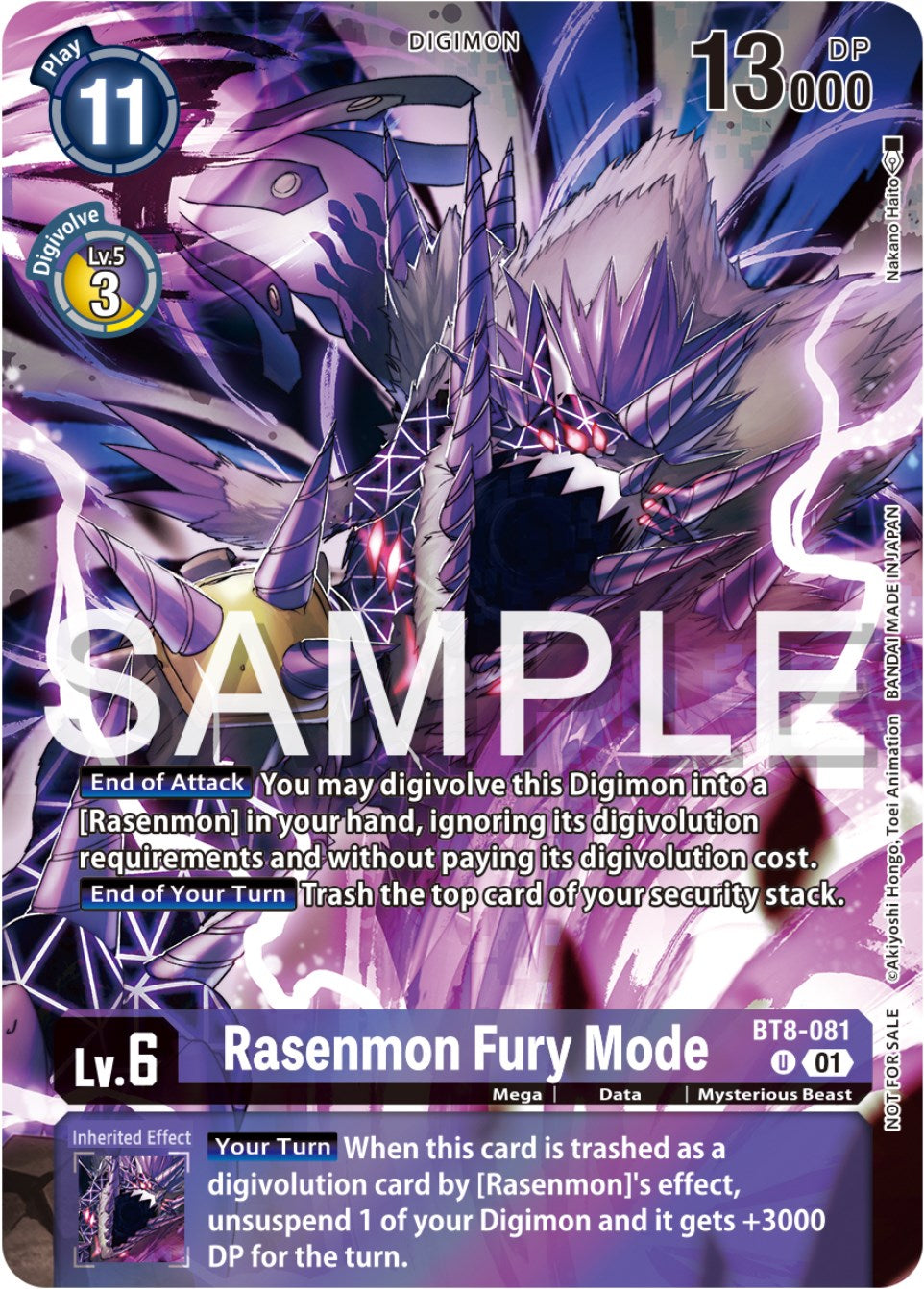 Rasenmon Fury Mode [BT8-081] (Official Tournament Pack Vol.12) [New Awakening Promos] | Shuffle n Cut Hobbies & Games