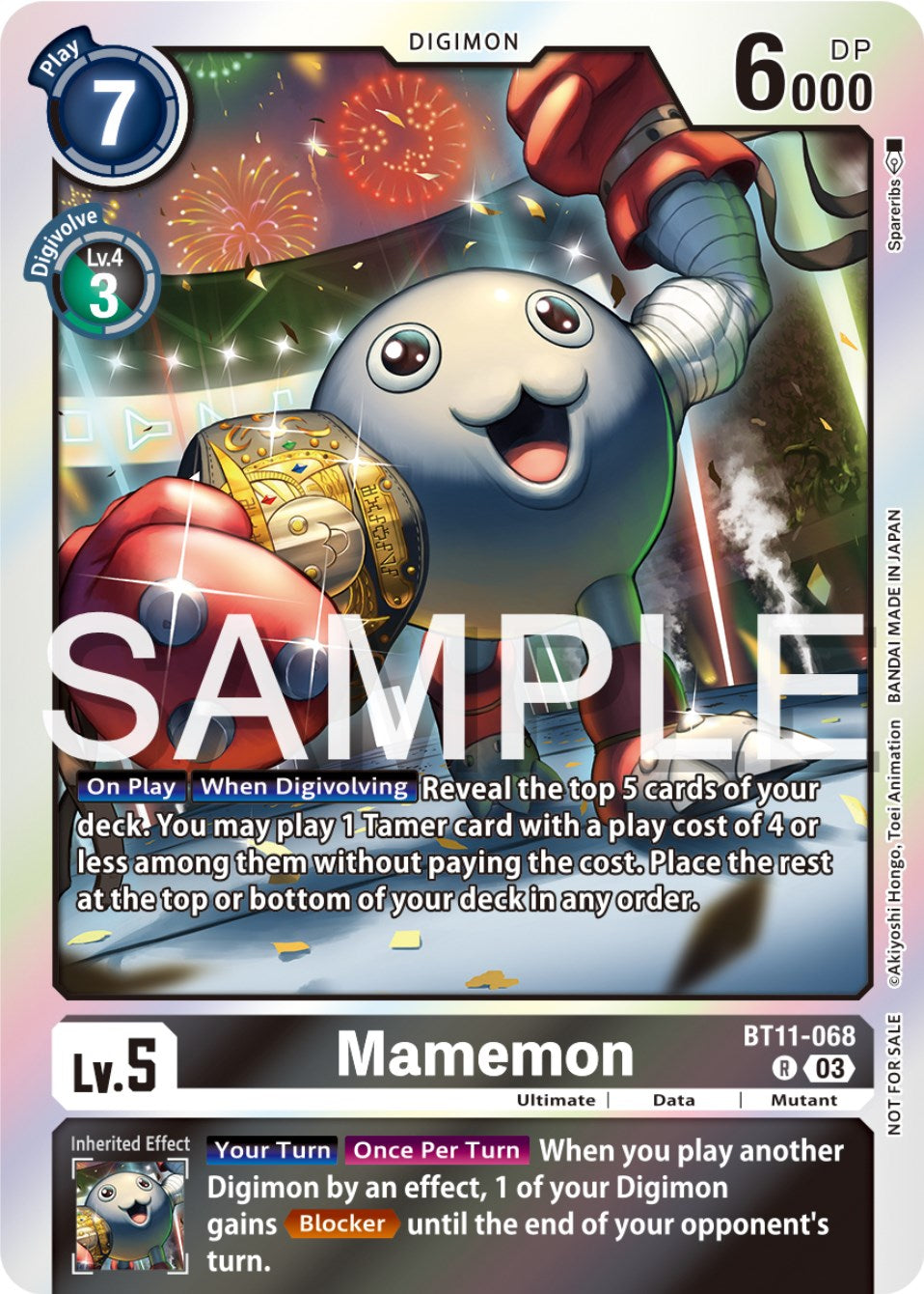 Mamemon [BT11-068] (Official Tournament Pack Vol.12) [Dimensional Phase Promos] | Shuffle n Cut Hobbies & Games