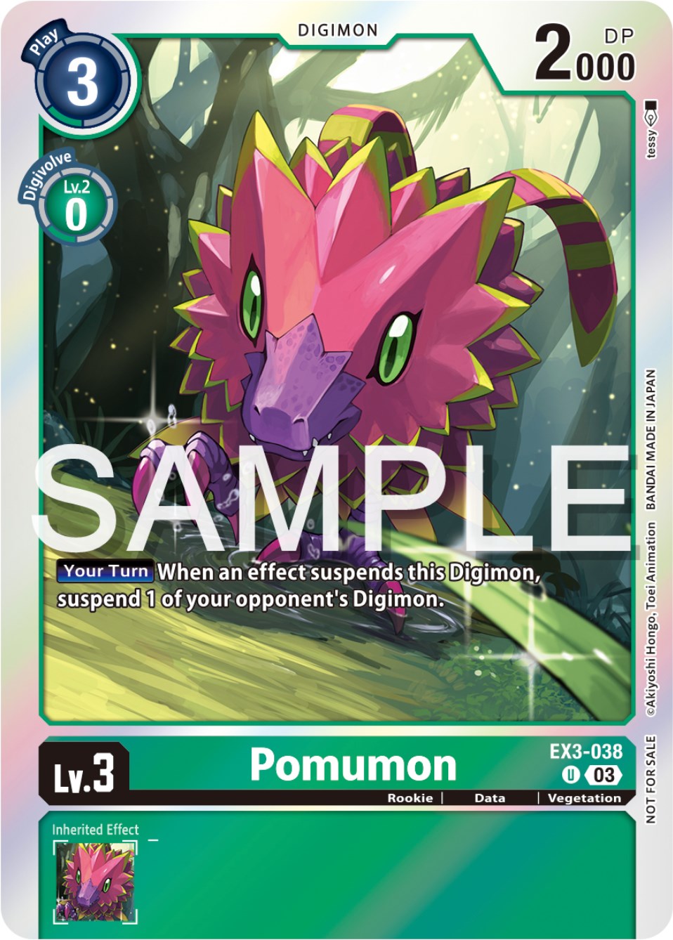 Pomumon [EX3-038] (Official Tournament Pack Vol.12) [Draconic Roar Promos] | Shuffle n Cut Hobbies & Games