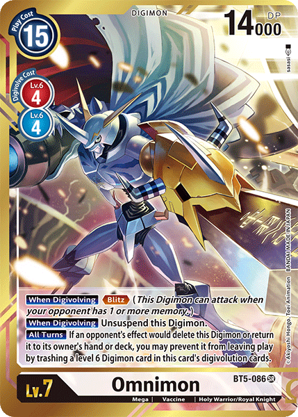 Omnimon [BT5-086] (Alternate Art - Sasasi) [Battle of Omni] | Shuffle n Cut Hobbies & Games