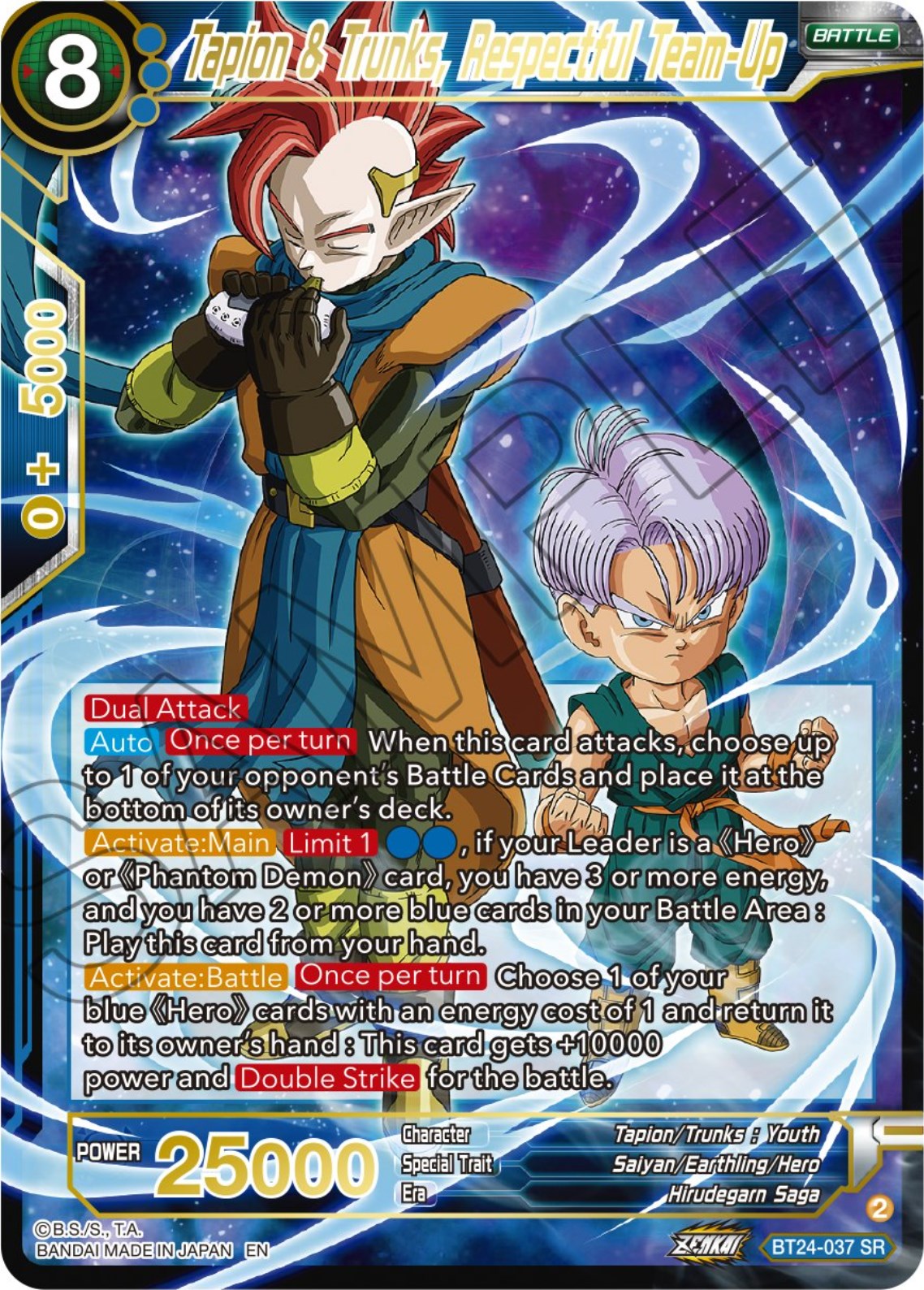 Tapin & Trunks, Respectful Team-Up (BT24-037) [Beyond Generations] | Shuffle n Cut Hobbies & Games