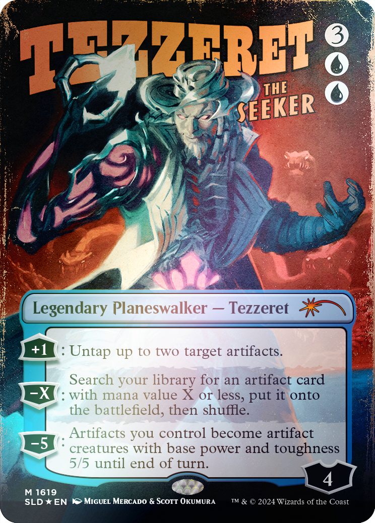 Tezzeret the Seeker (1619) (Rainbow Foil) [Secret Lair Drop Series] | Shuffle n Cut Hobbies & Games