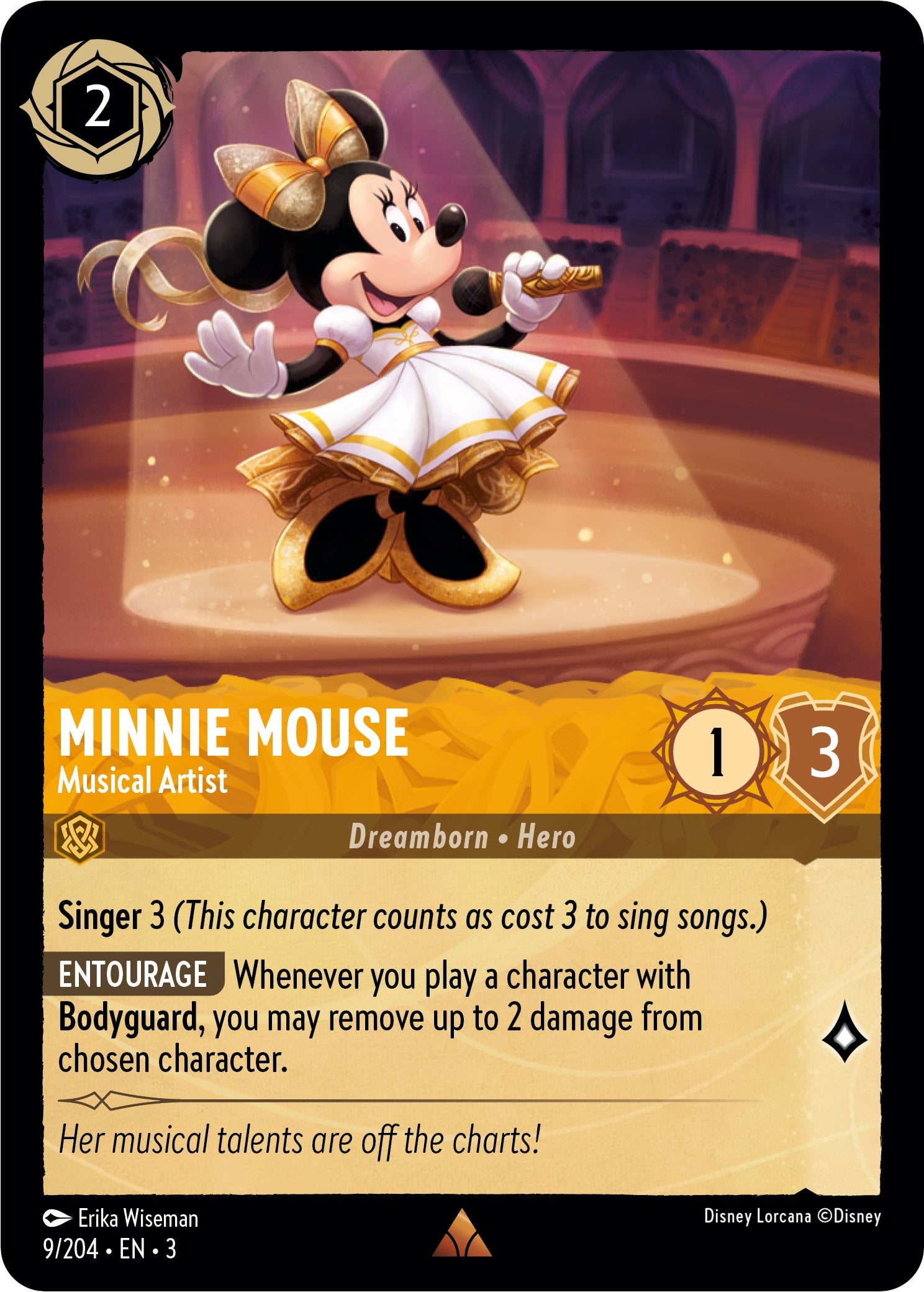 Minnie Mouse - Musical Artist (9/204) [Into the Inklands] | Shuffle n Cut Hobbies & Games