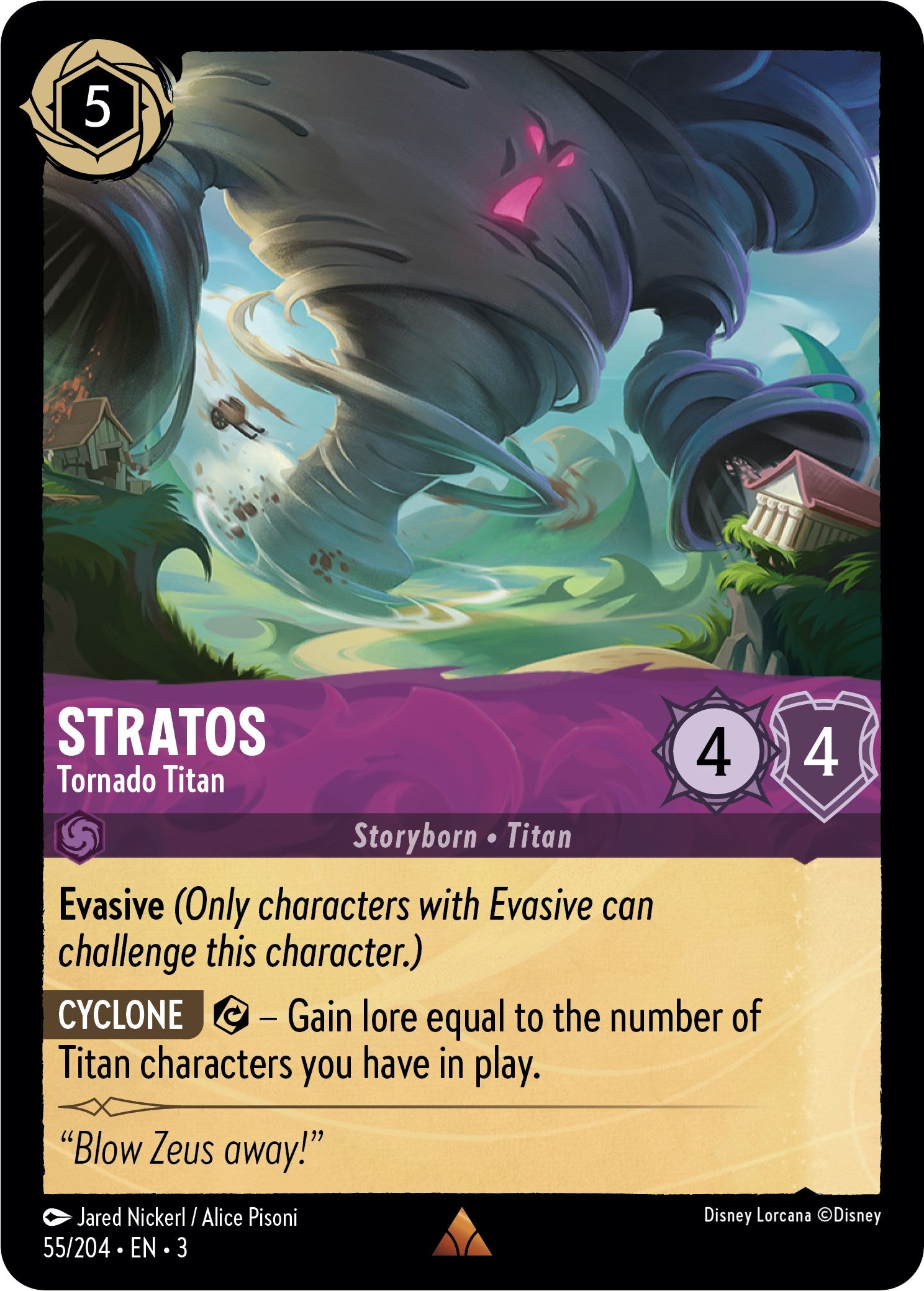 Stratos - Tornado Titan (55//204) [Into the Inklands] | Shuffle n Cut Hobbies & Games