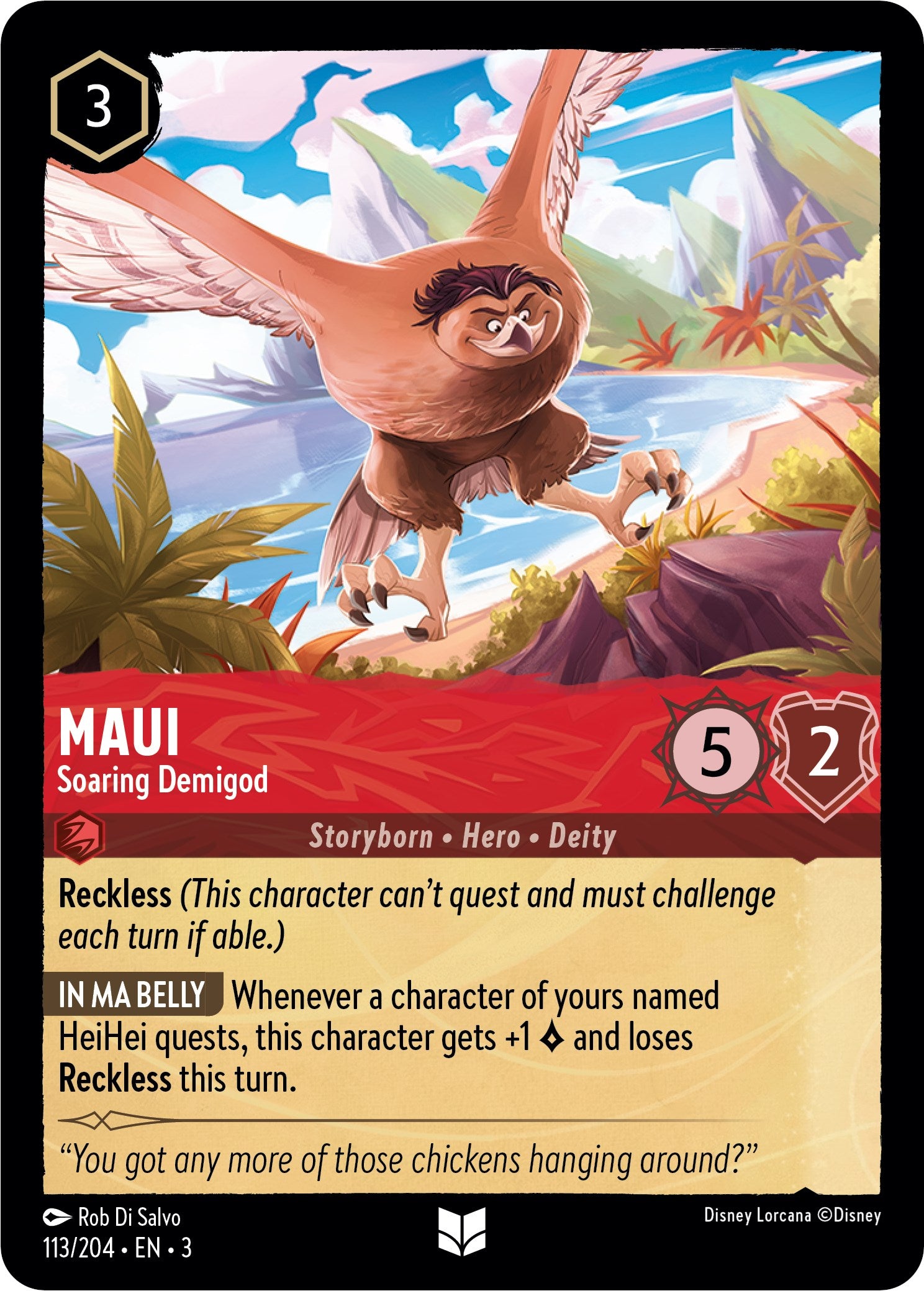 Maui - Soaring Demigod (113//204) [Into the Inklands] | Shuffle n Cut Hobbies & Games