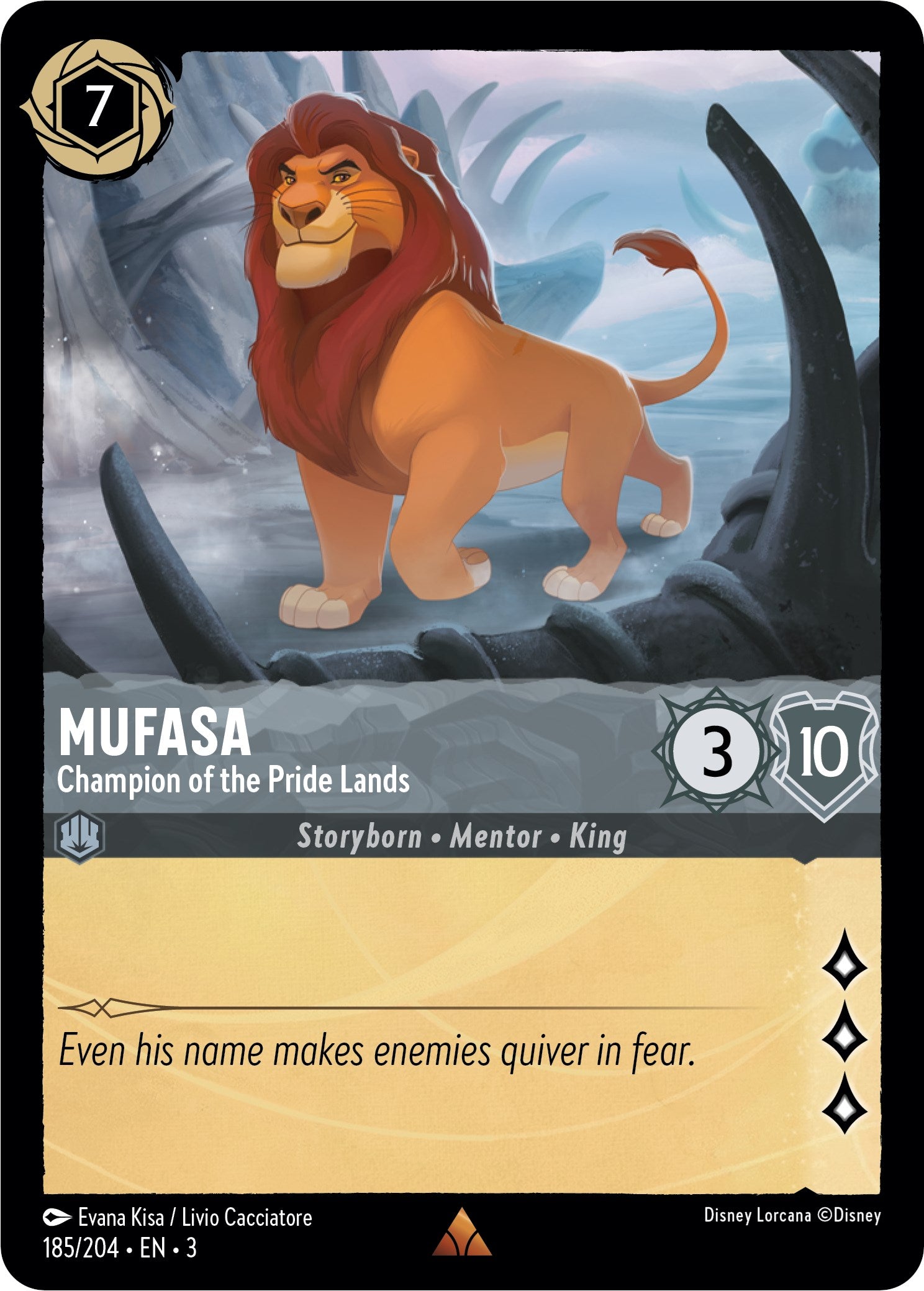 Mufasa - Champion of the Pride Lands (185/204) [Into the Inklands] | Shuffle n Cut Hobbies & Games