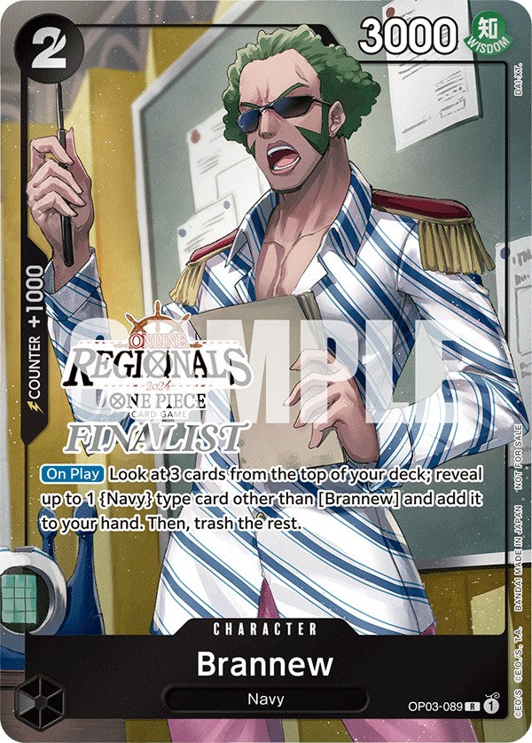 Brannew (Online Regional 2024) [Finalist] [One Piece Promotion Cards] | Shuffle n Cut Hobbies & Games