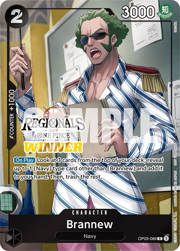 Brannew (Online Regional 2024) [Winner] [One Piece Promotion Cards] | Shuffle n Cut Hobbies & Games