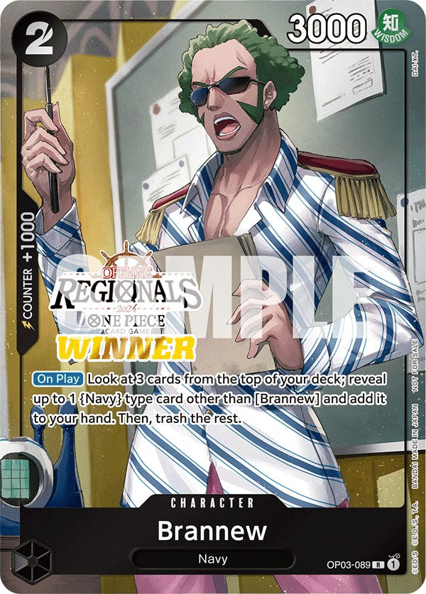 Brannew (Offline Regional 2024) [Winner] [One Piece Promotion Cards] | Shuffle n Cut Hobbies & Games