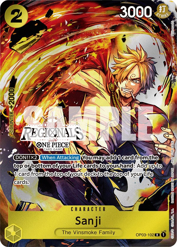 Sanji (Online Regional 2024) [Participant] [One Piece Promotion Cards] | Shuffle n Cut Hobbies & Games