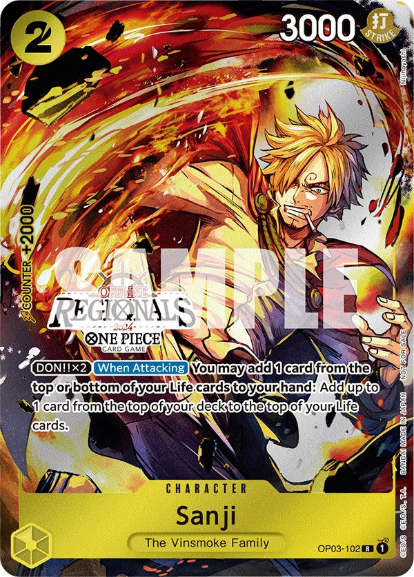 Sanji (Offline Regional 2024) [Participant] [One Piece Promotion Cards] | Shuffle n Cut Hobbies & Games