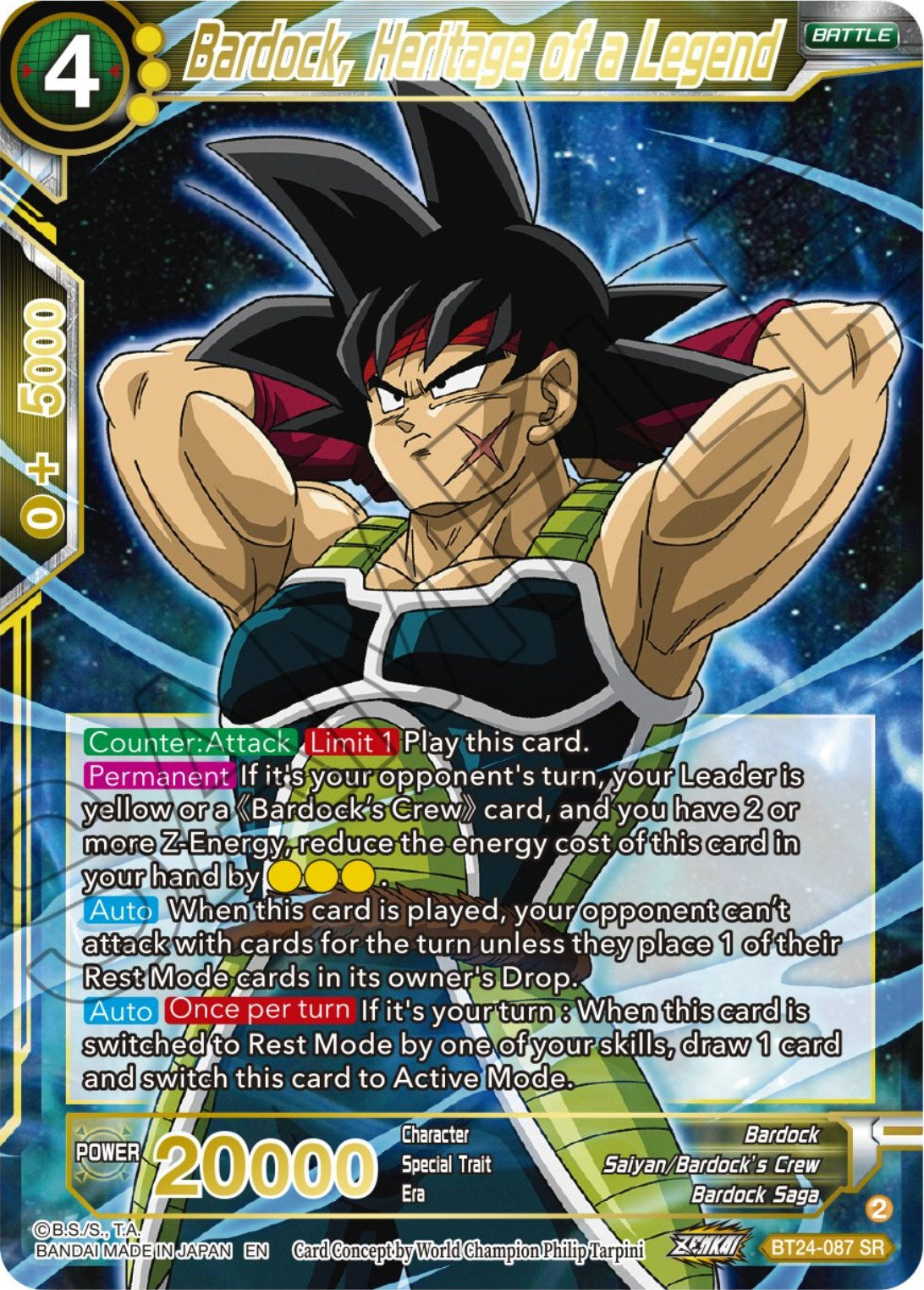 Bardock, Heritage of a Legend (BT24-087) [Beyond Generations] | Shuffle n Cut Hobbies & Games