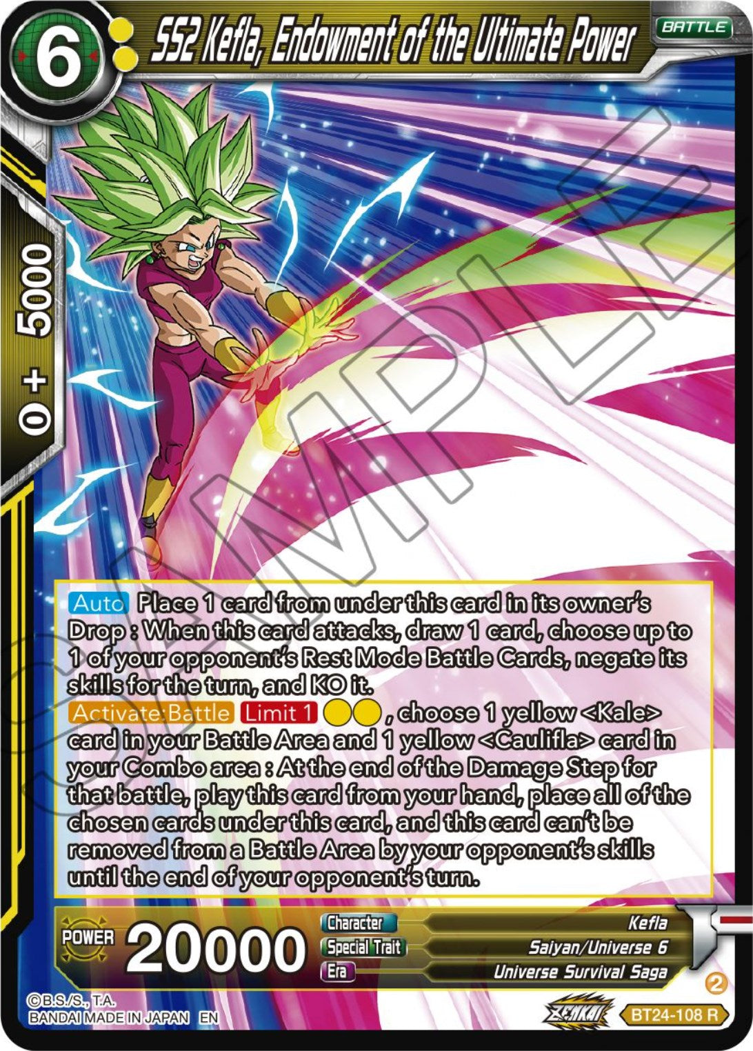 SS2 Kefla, Endowment of the Ultimate Power (BT24-108) [Beyond Generations] | Shuffle n Cut Hobbies & Games