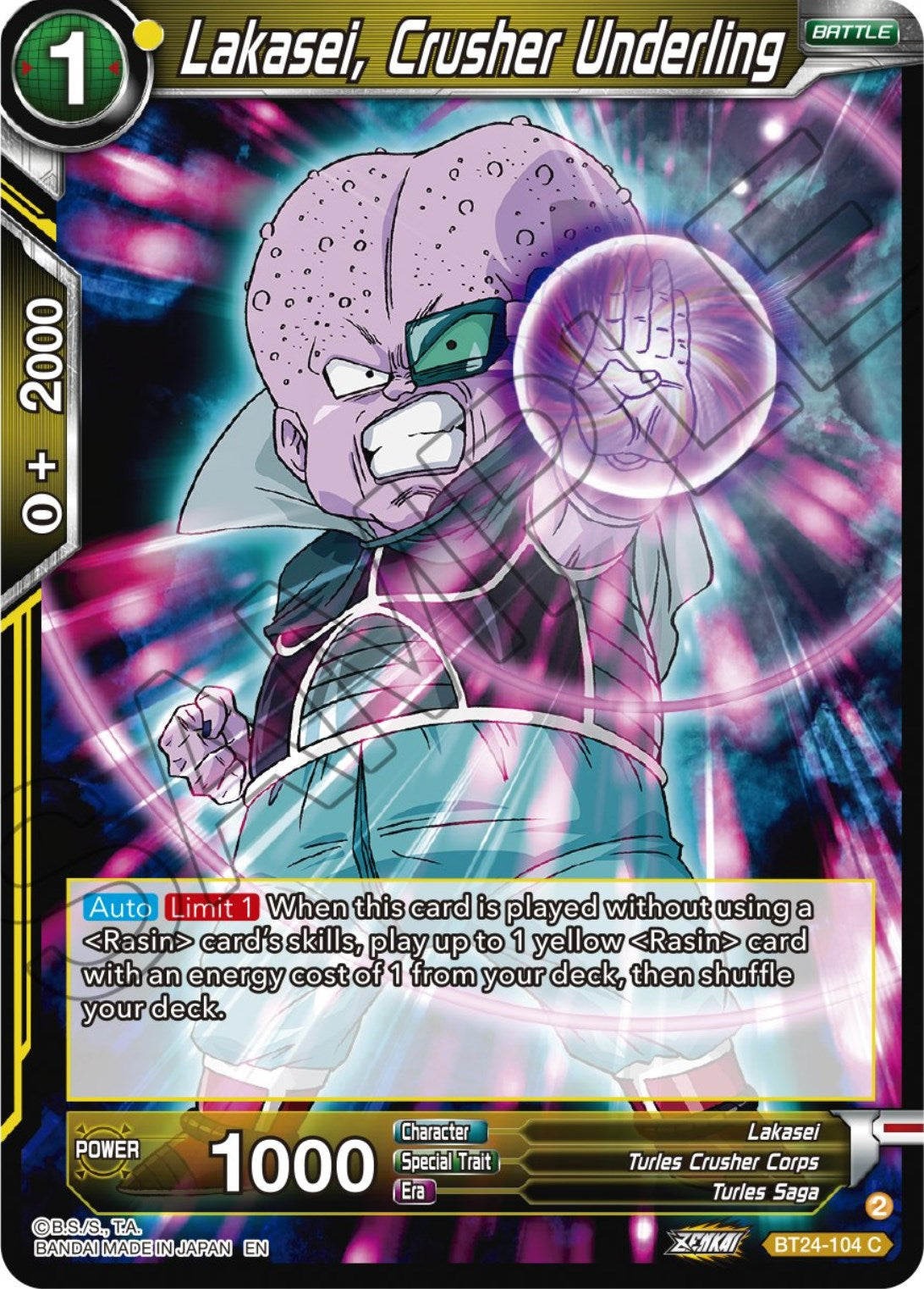 Lakasei, Crusher Underling (BT24-104) [Beyond Generations] | Shuffle n Cut Hobbies & Games