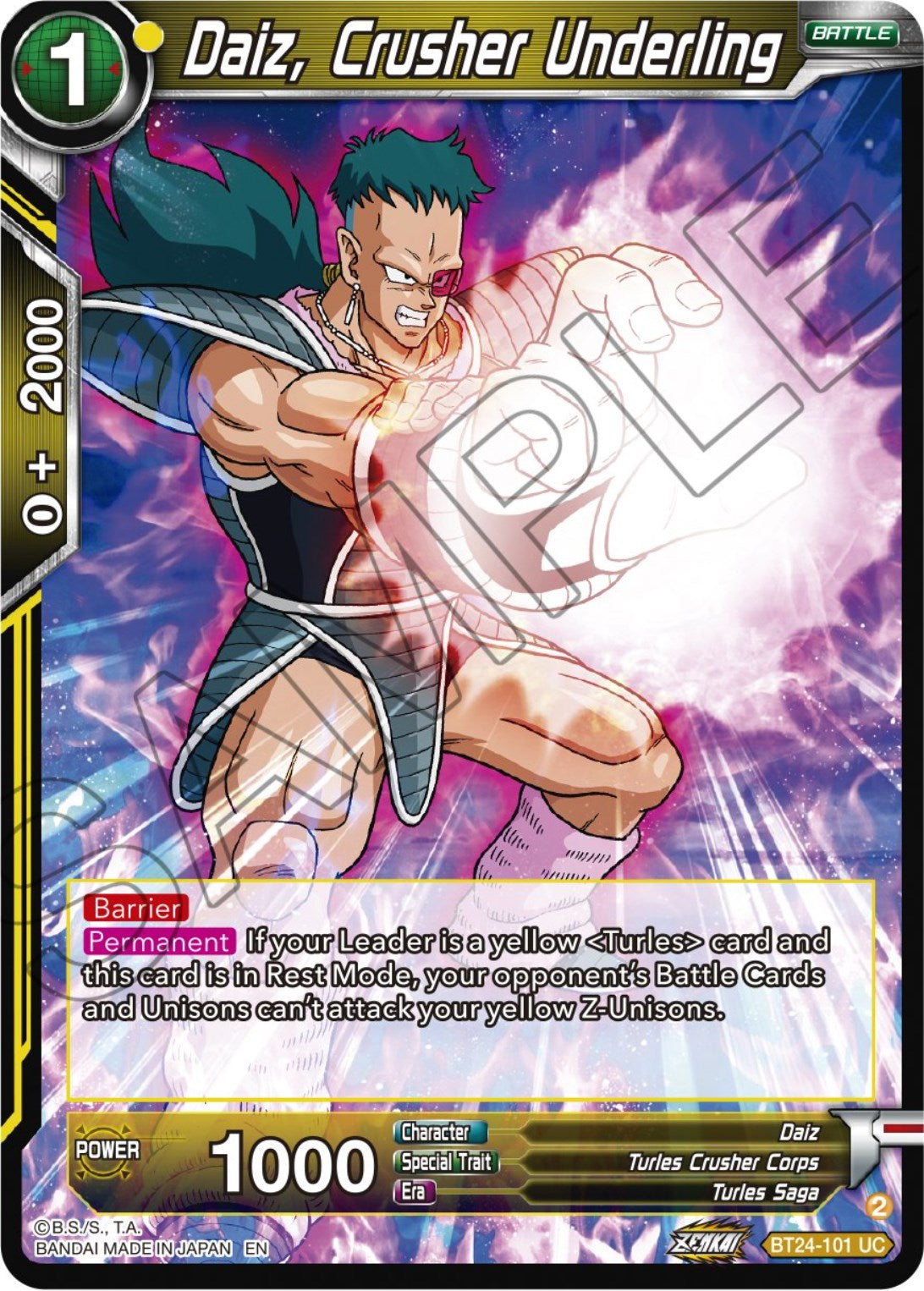 Daiz, Crusher Underling (BT24-101) [Beyond Generations] | Shuffle n Cut Hobbies & Games