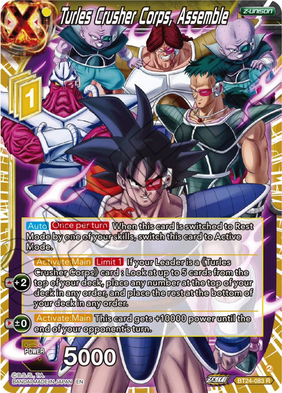 Turles Crusher Corps, Assemble (BT24-083) [Beyond Generations] | Shuffle n Cut Hobbies & Games