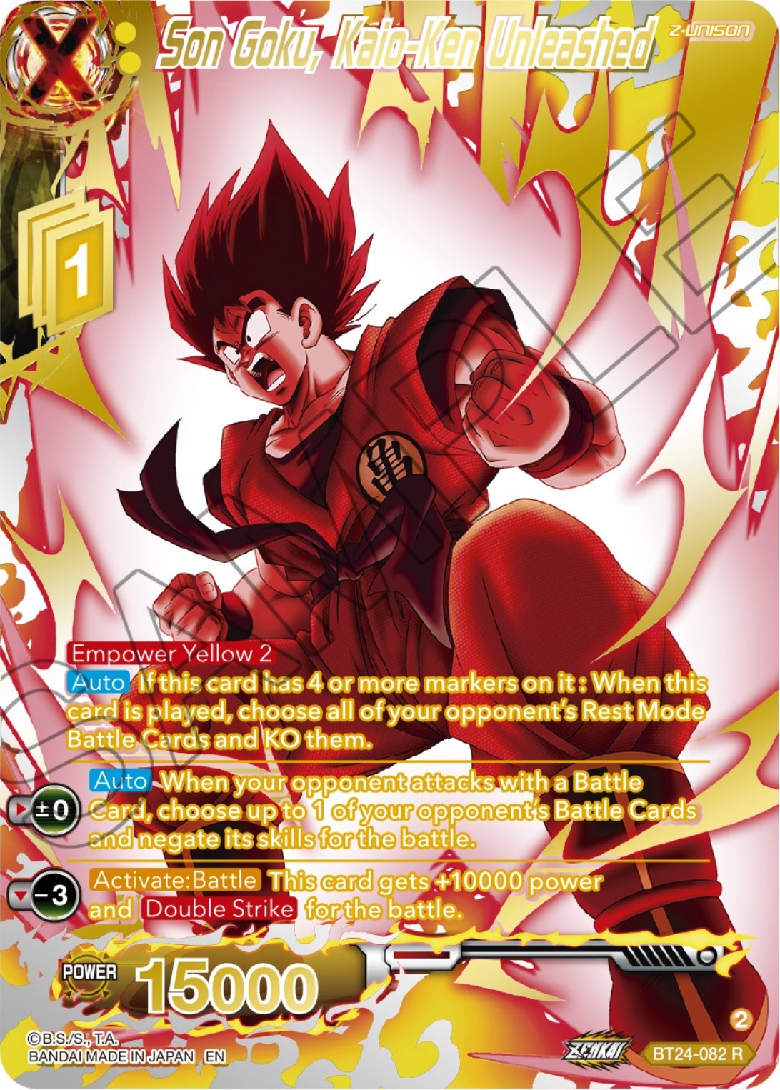 Son Goku, Kaio-Ken Unleashed (Collector Booster) (BT24-082) [Beyond Generations] | Shuffle n Cut Hobbies & Games