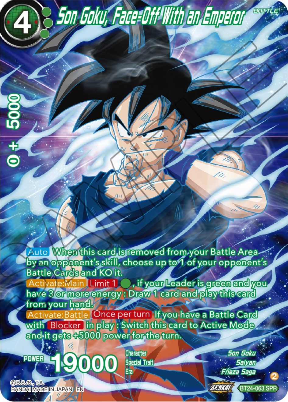 Son Goku, Face-Off With an Emperor (SPR) (BT24-063) [Beyond Generations] | Shuffle n Cut Hobbies & Games