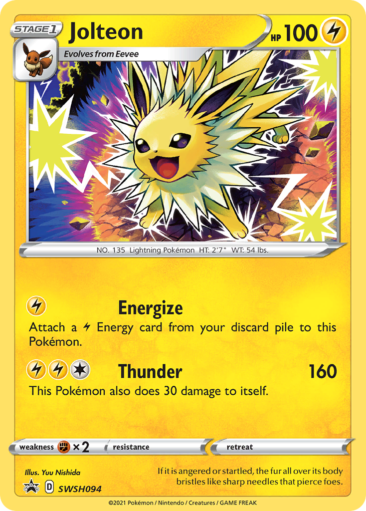 Jolteon (SWSH094) [Sword & Shield: Black Star Promos] | Shuffle n Cut Hobbies & Games