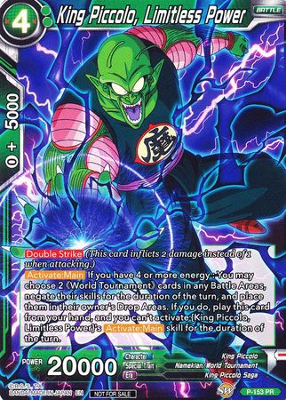 King Piccolo, Limitless Power (Power Booster) (P-153) [Promotion Cards] | Shuffle n Cut Hobbies & Games