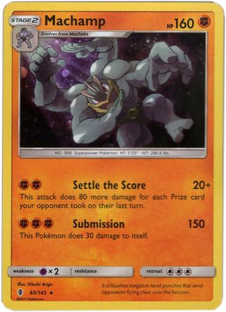 Machamp (65/145) (Cosmos Holo) [Sun & Moon: Guardians Rising] | Shuffle n Cut Hobbies & Games