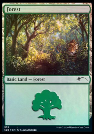 Forest (Cats) (576) [Secret Lair Drop Promos] | Shuffle n Cut Hobbies & Games